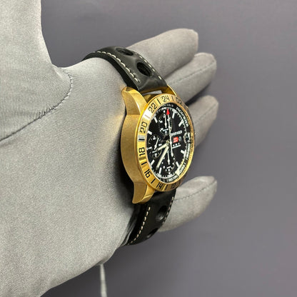 Chopard Mille Rose Gold 42mm Black Dial Watch Ref# 161267-5002 - Happy Jewelers Fine Jewelry Lifetime Warranty