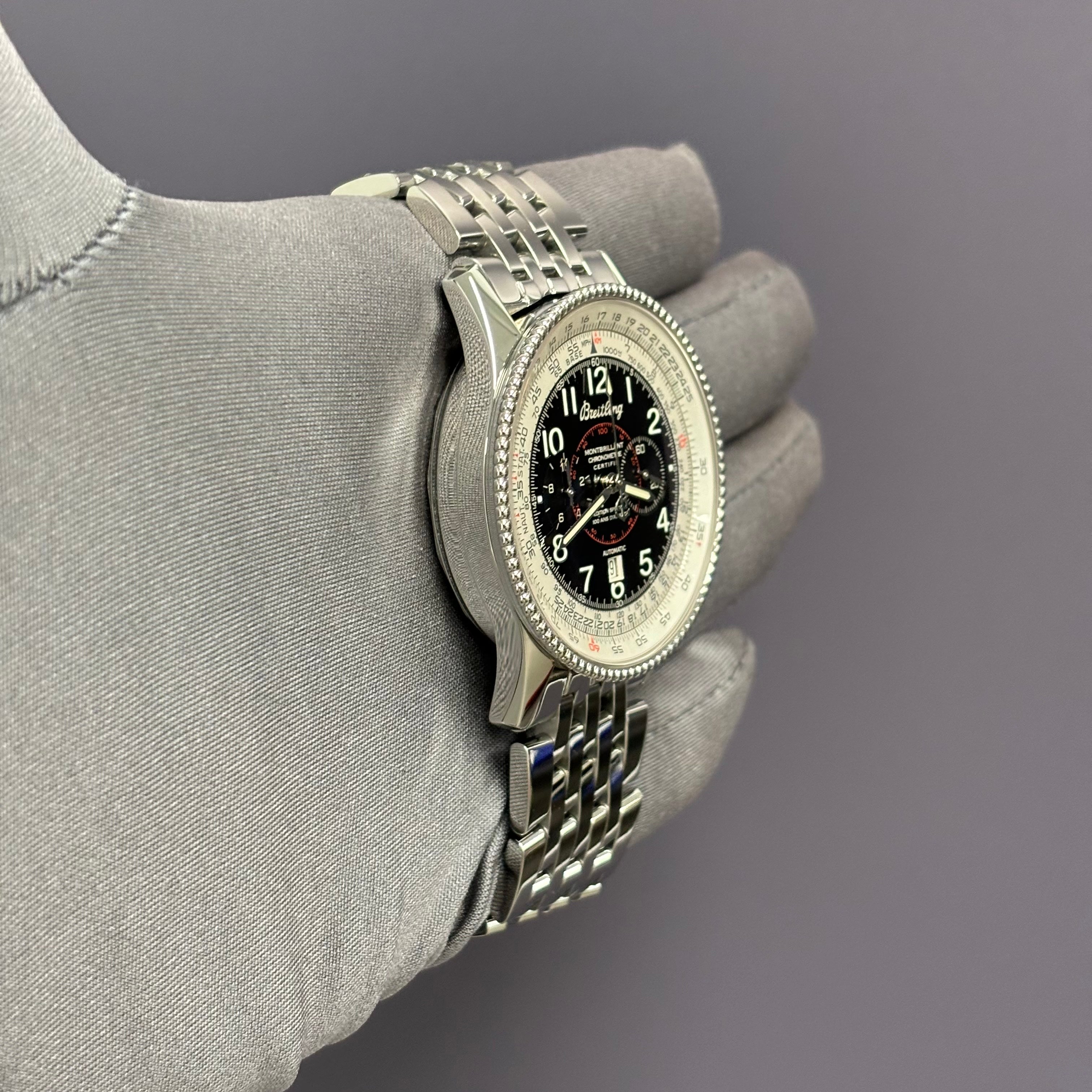 Breitling Navitimer 42mm Black Dial Watch Ref# A35330 - Happy Jewelers Fine Jewelry Lifetime Warranty