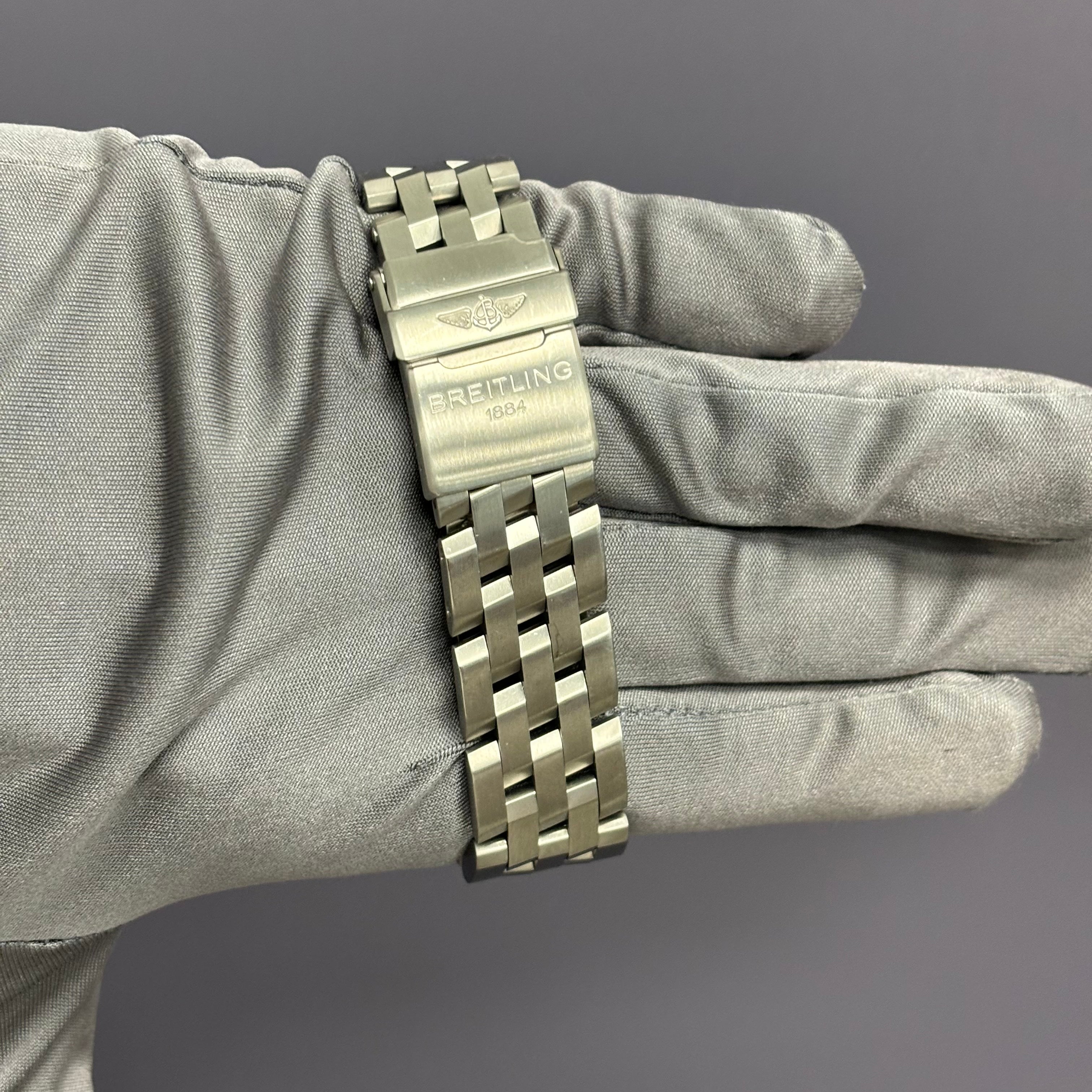 Breitling Chronomat 40mm Blue Dial Watch Ref# A13353 - Happy Jewelers Fine Jewelry Lifetime Warranty