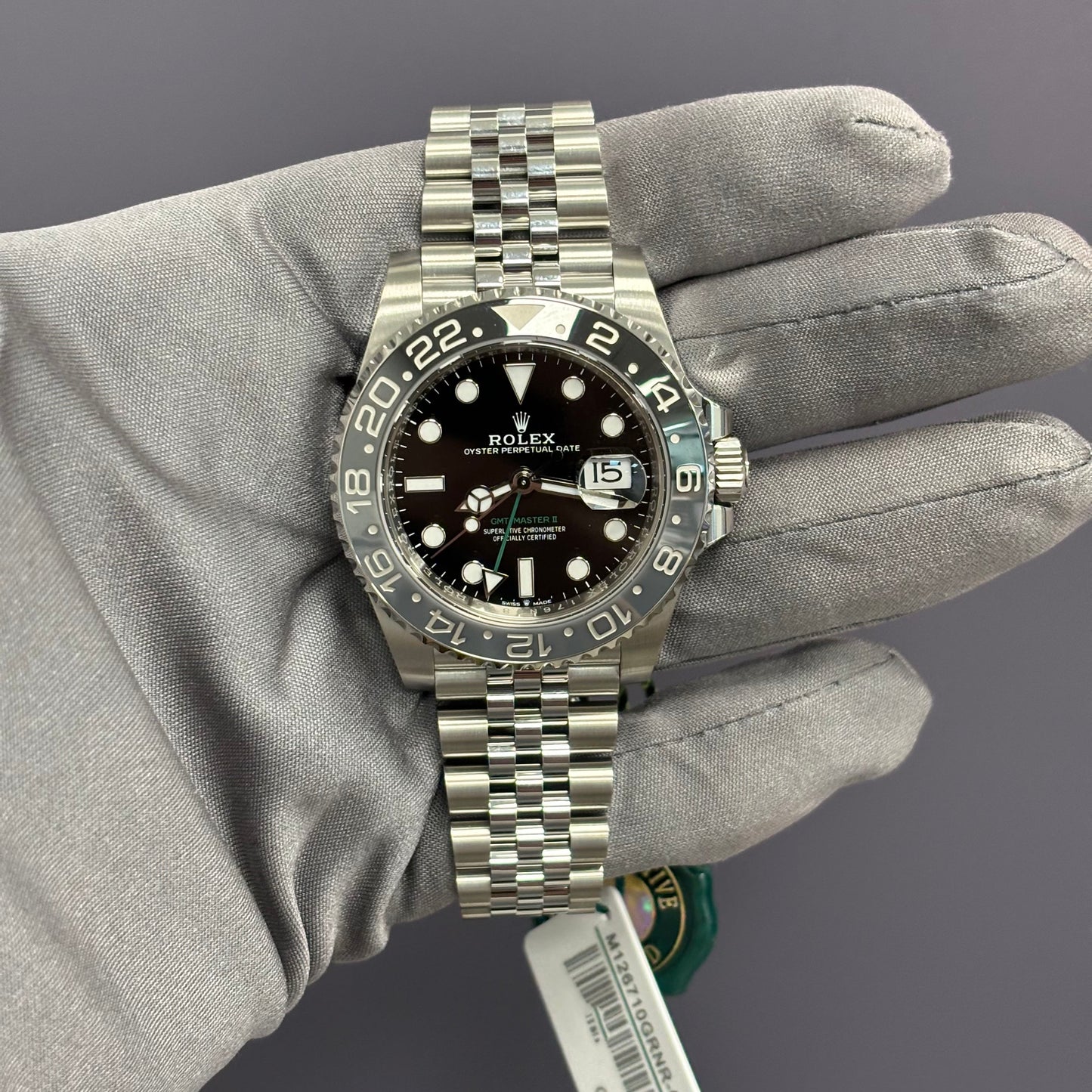 Rolex GMT-Master II 40mm Black Dial Ref# 126710GRNR