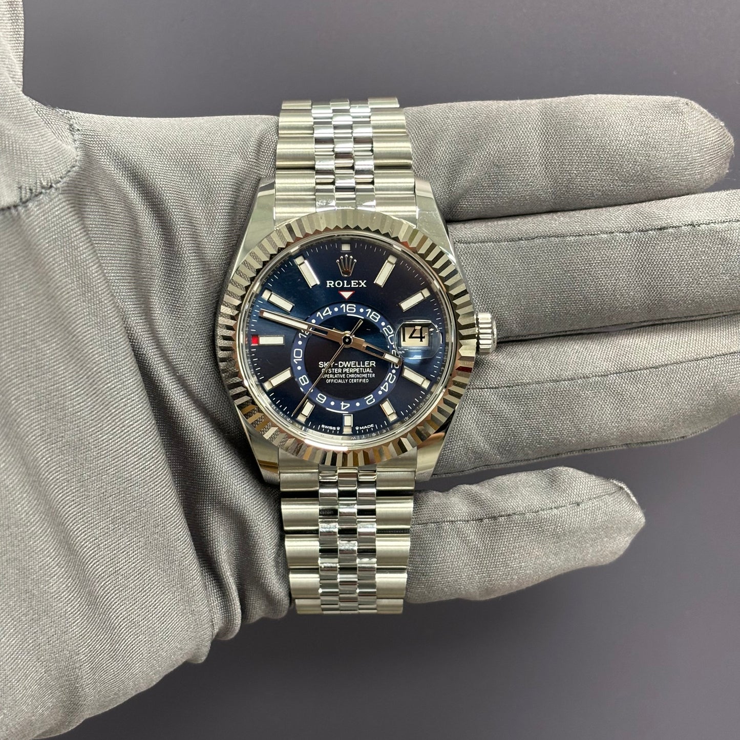 Rolex Sky-Dweller 42mm Blue Dial Watch Ref# 336934