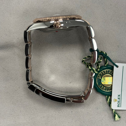 Rolex Datejust Two-Tone Stainless Steel & Rose Gold 36mm Chocolate Stick Dial Watch Reference# 126231 - Happy Jewelers Fine Jewelry Lifetime Warranty