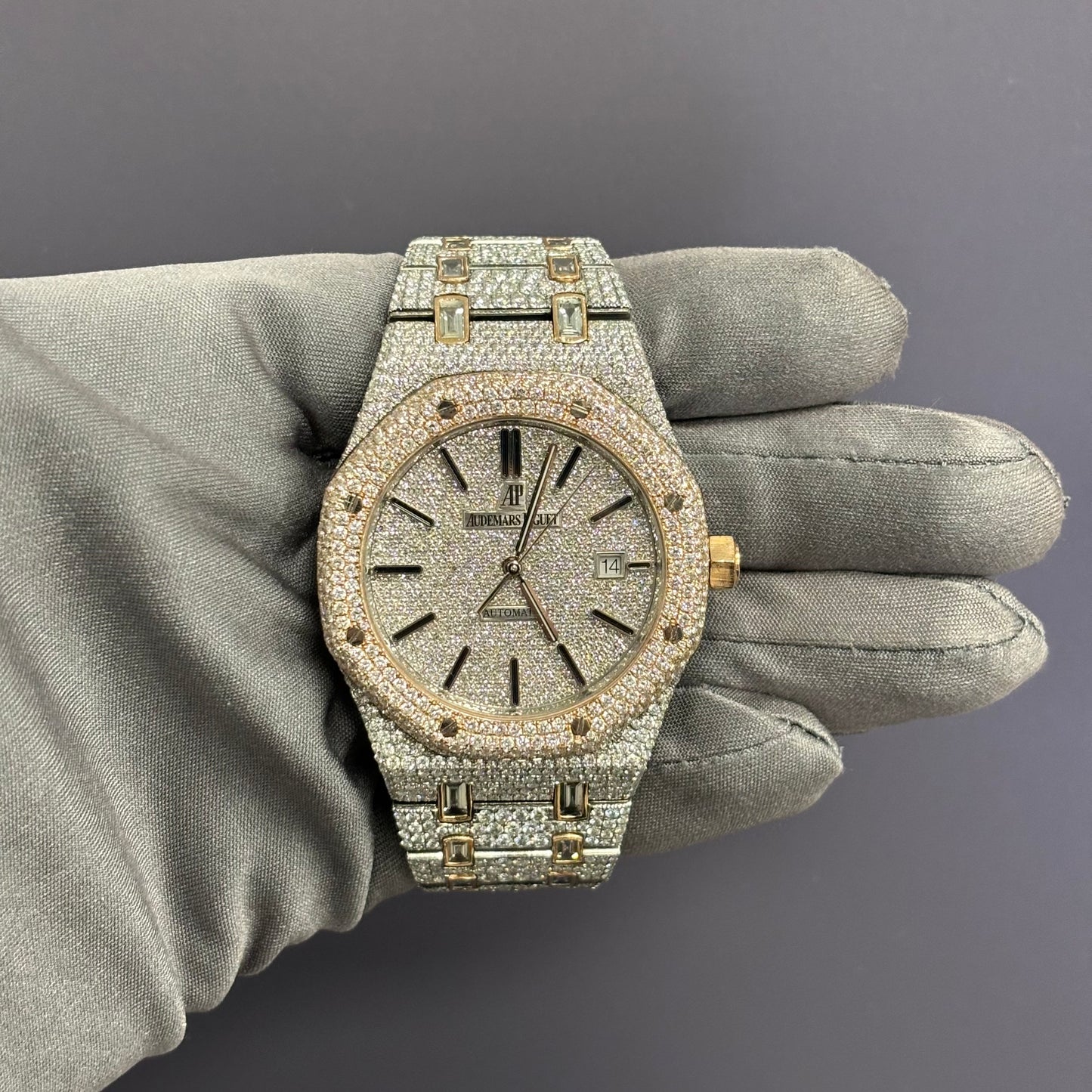 Audemars Piguet Royal Oak 41mm Pave Dial Watch