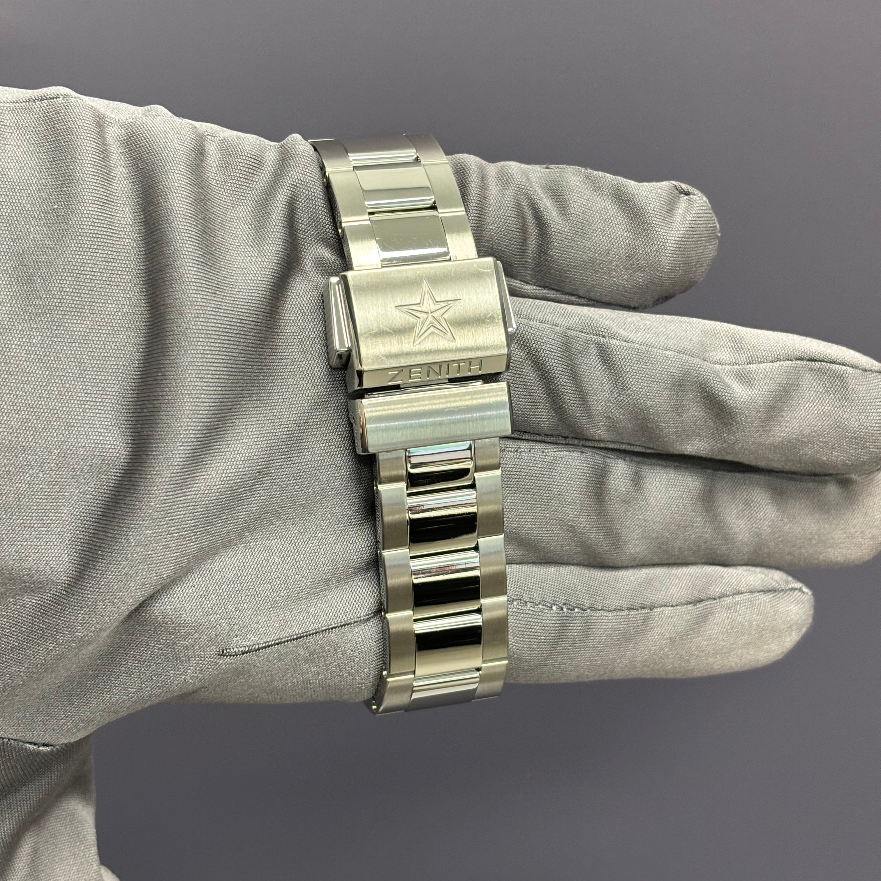 Zenith El Primero 42mm Silver Dial Watch Ref# 03.2041.4052 - Happy Jewelers Fine Jewelry Lifetime Warranty