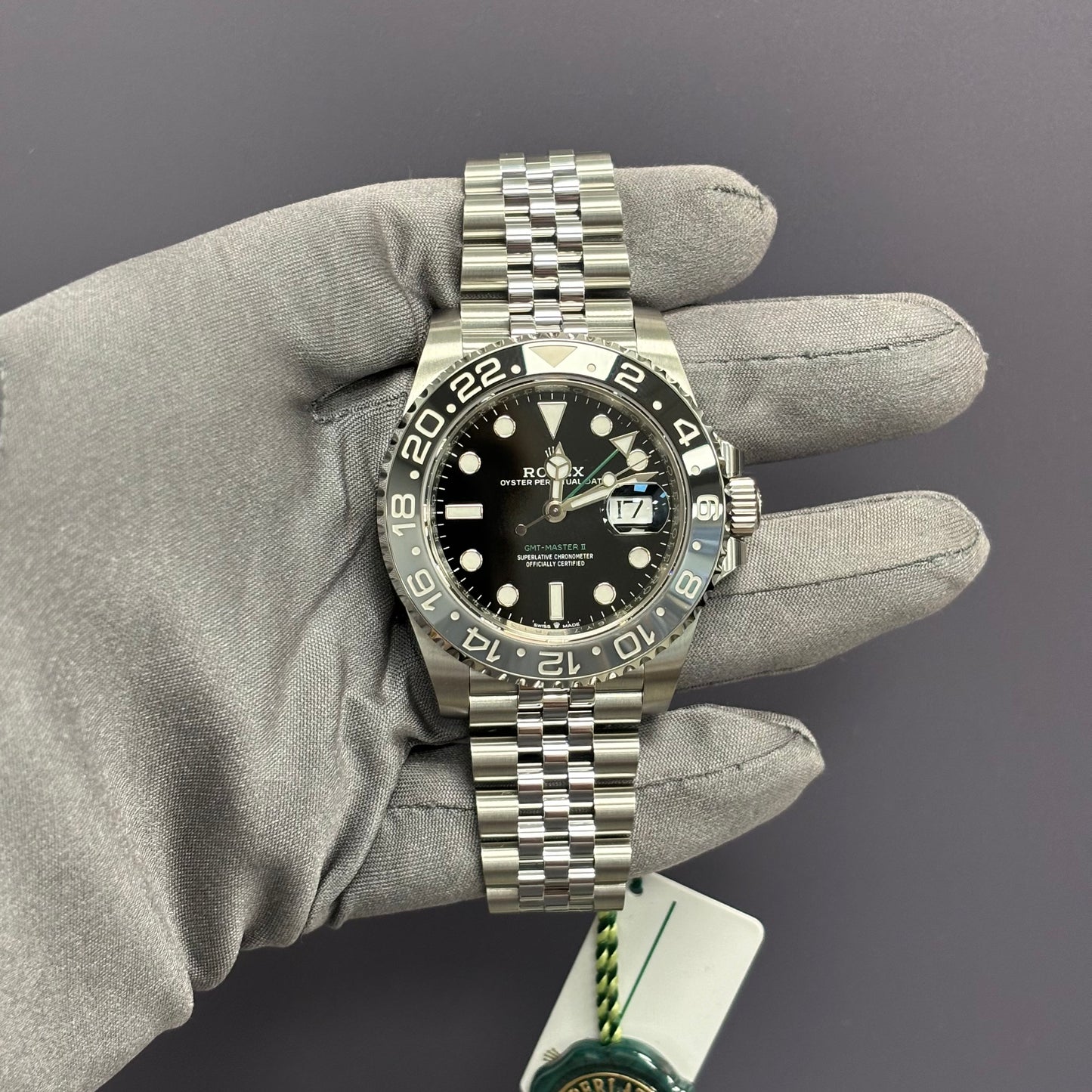 Rolex GMT-Master II 40mm Black Dial Ref# 126710GRNR