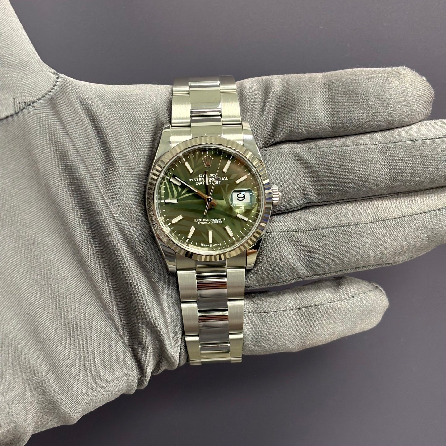 Rolex Datejust 36mm Green Dial Watch Ref# 126234