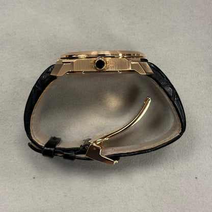 Bvlgari Octo 41mm Rose Gold Black Dial Ref# 102250 BGO P 41 G - Happy Jewelers Fine Jewelry Lifetime Warranty