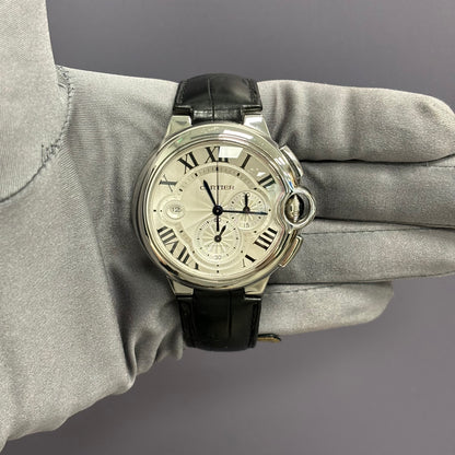 Cartier Ballon Bleu 44mm White Dial Watch Reference# W6920078 - Happy Jewelers Fine Jewelry Lifetime Warranty