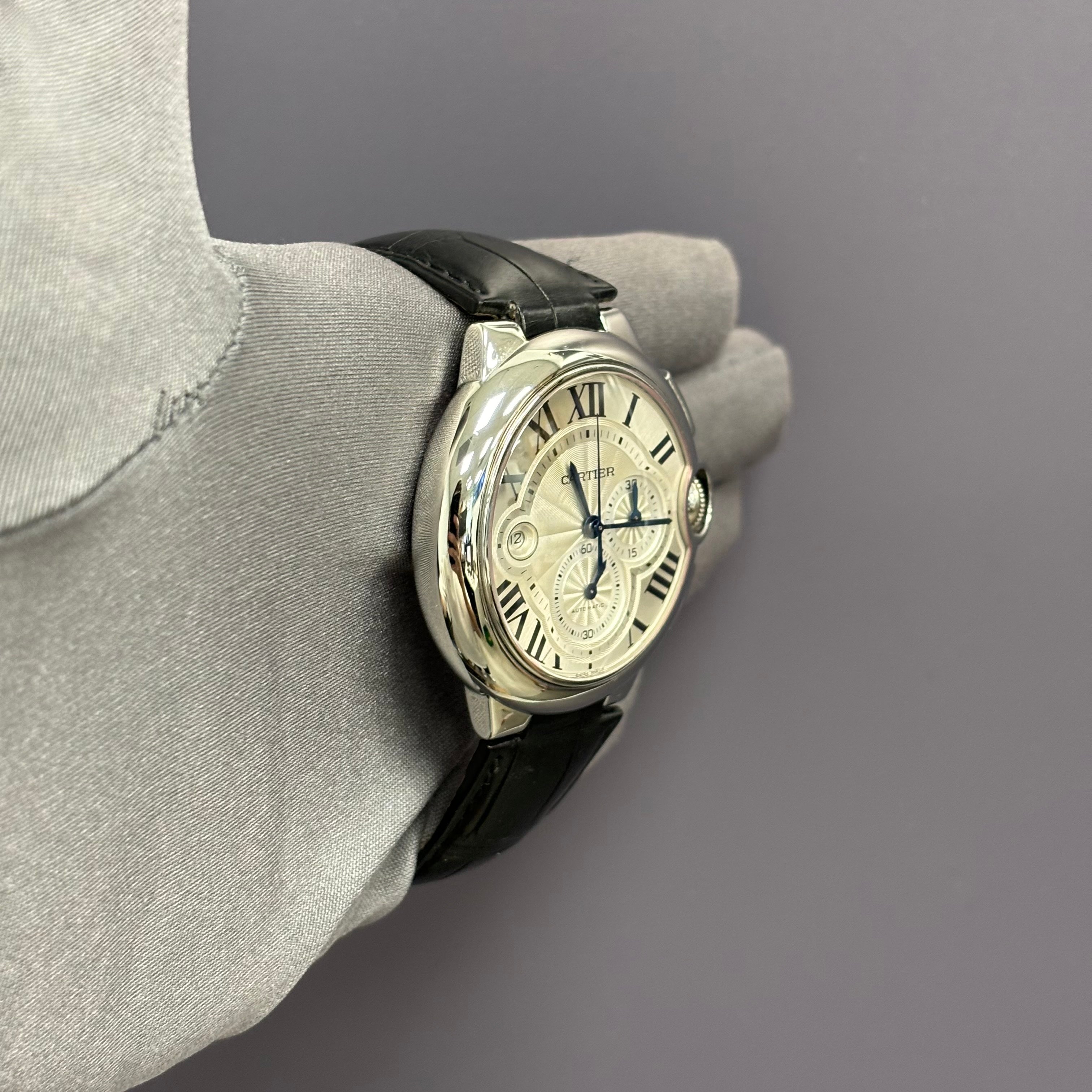 Cartier Ballon Bleu 44mm White Dial Watch Reference# W6920078 - Happy Jewelers Fine Jewelry Lifetime Warranty