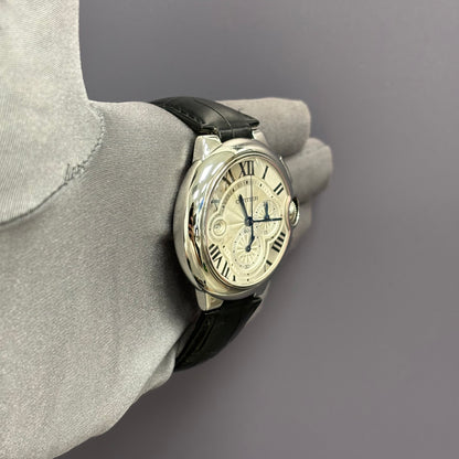 Cartier Ballon Bleu 44mm White Dial Watch Reference# W6920078 - Happy Jewelers Fine Jewelry Lifetime Warranty