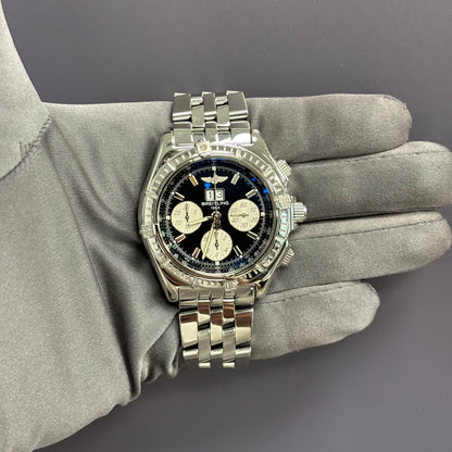 Breitling Crosswind 44mm Black Dial Watch Ref# A44355 - Happy Jewelers Fine Jewelry Lifetime Warranty
