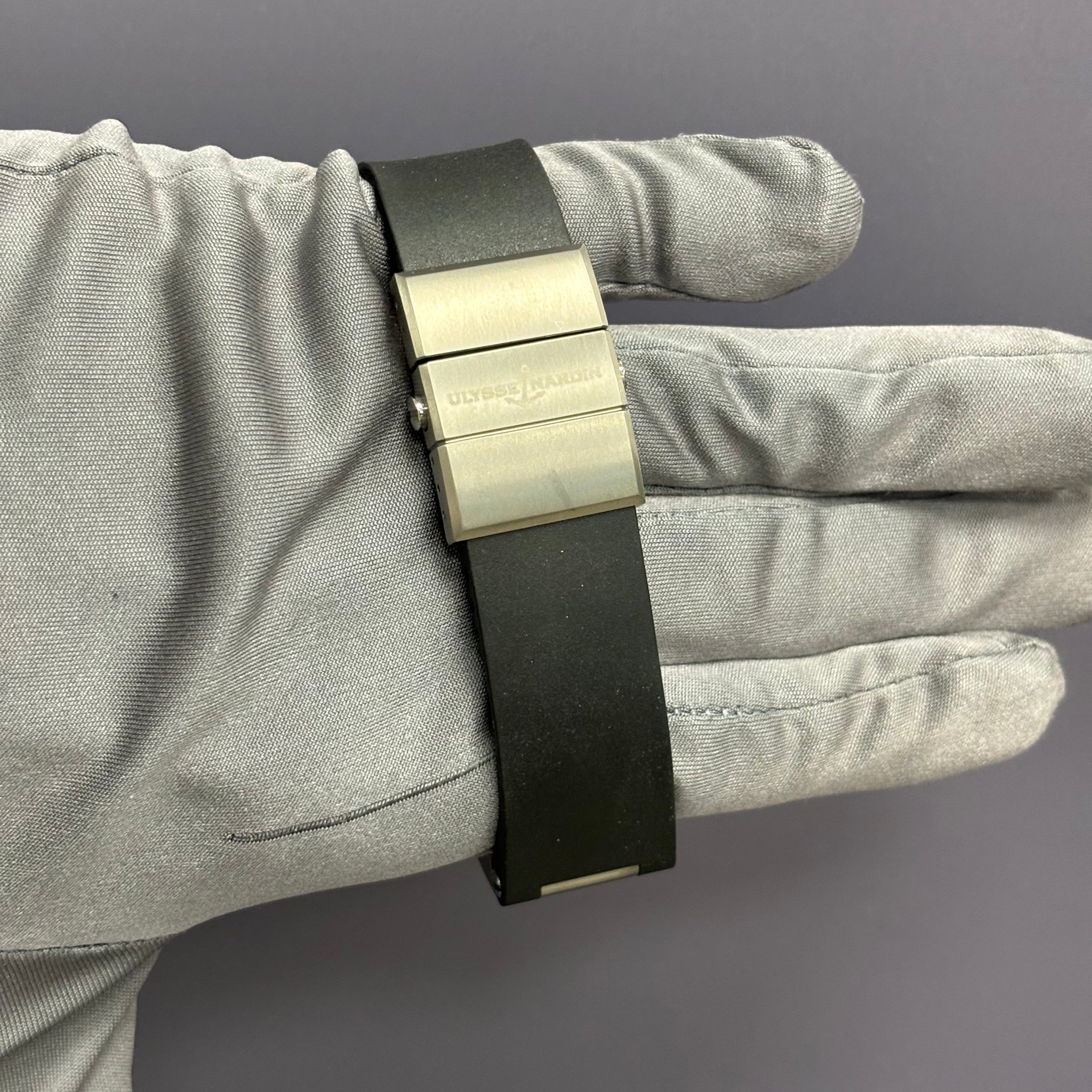 Ulysse Nardin Maxi 42mm Black Dial Ref# 8003-102-3/92 - Happy Jewelers Fine Jewelry Lifetime Warranty