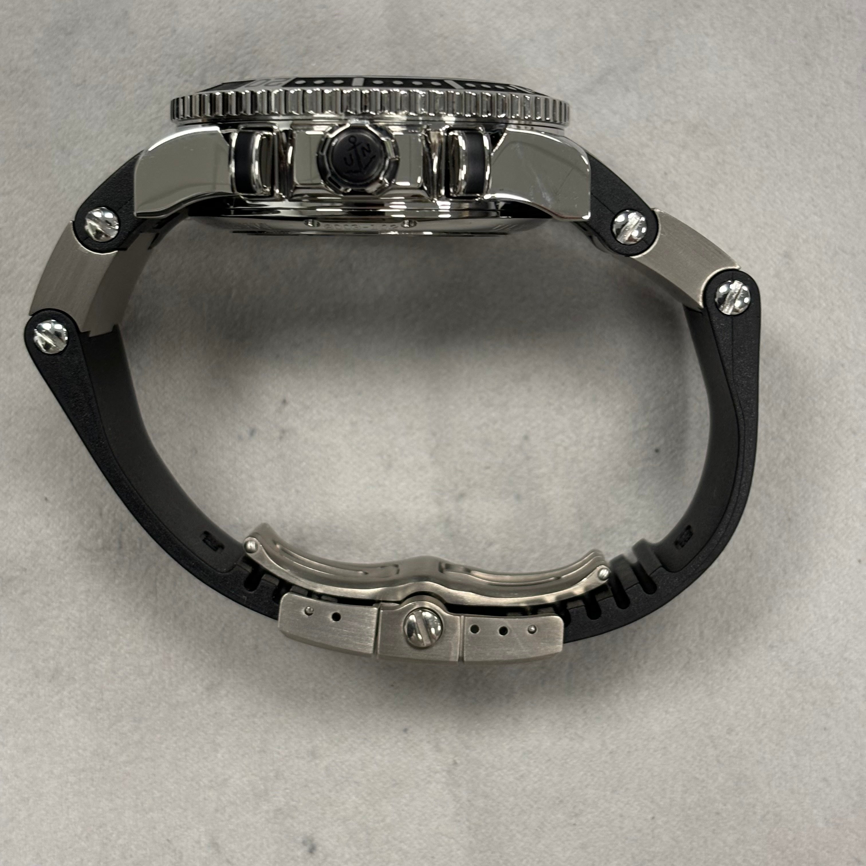 Ulysse Nardin Maxi 42mm Black Dial Ref# 8003-102-3/92 - Happy Jewelers Fine Jewelry Lifetime Warranty