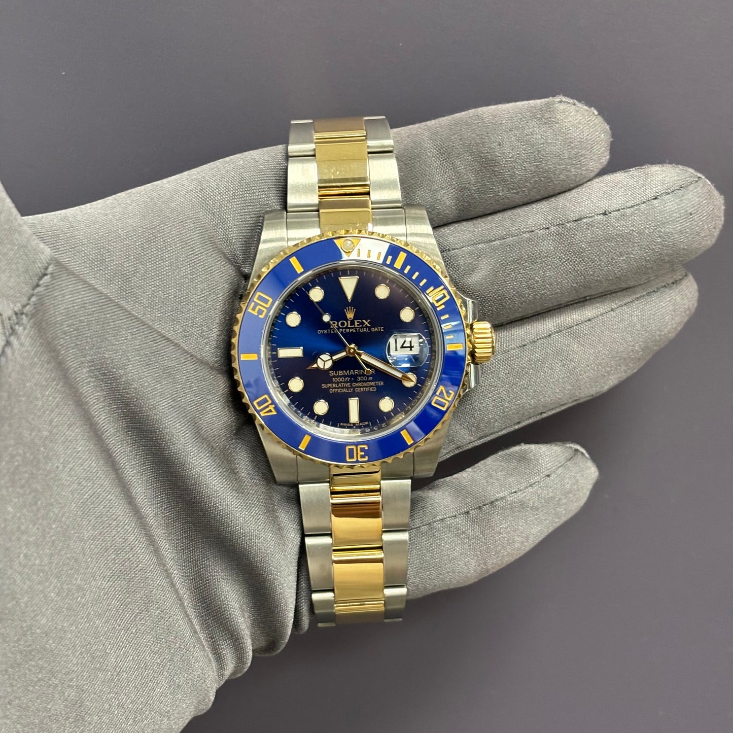 Rolex Submariner 40mm Blue Dial Ref# 116613LB