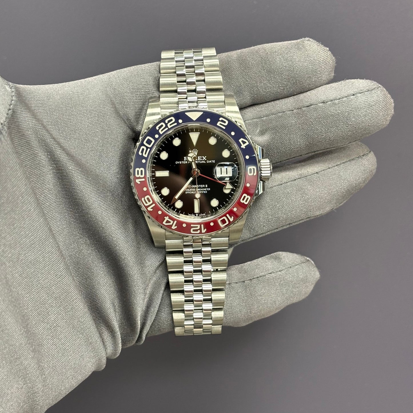 Rolex GMT-Master II 40mm Black Dial Watch Ref# 126710BLRO