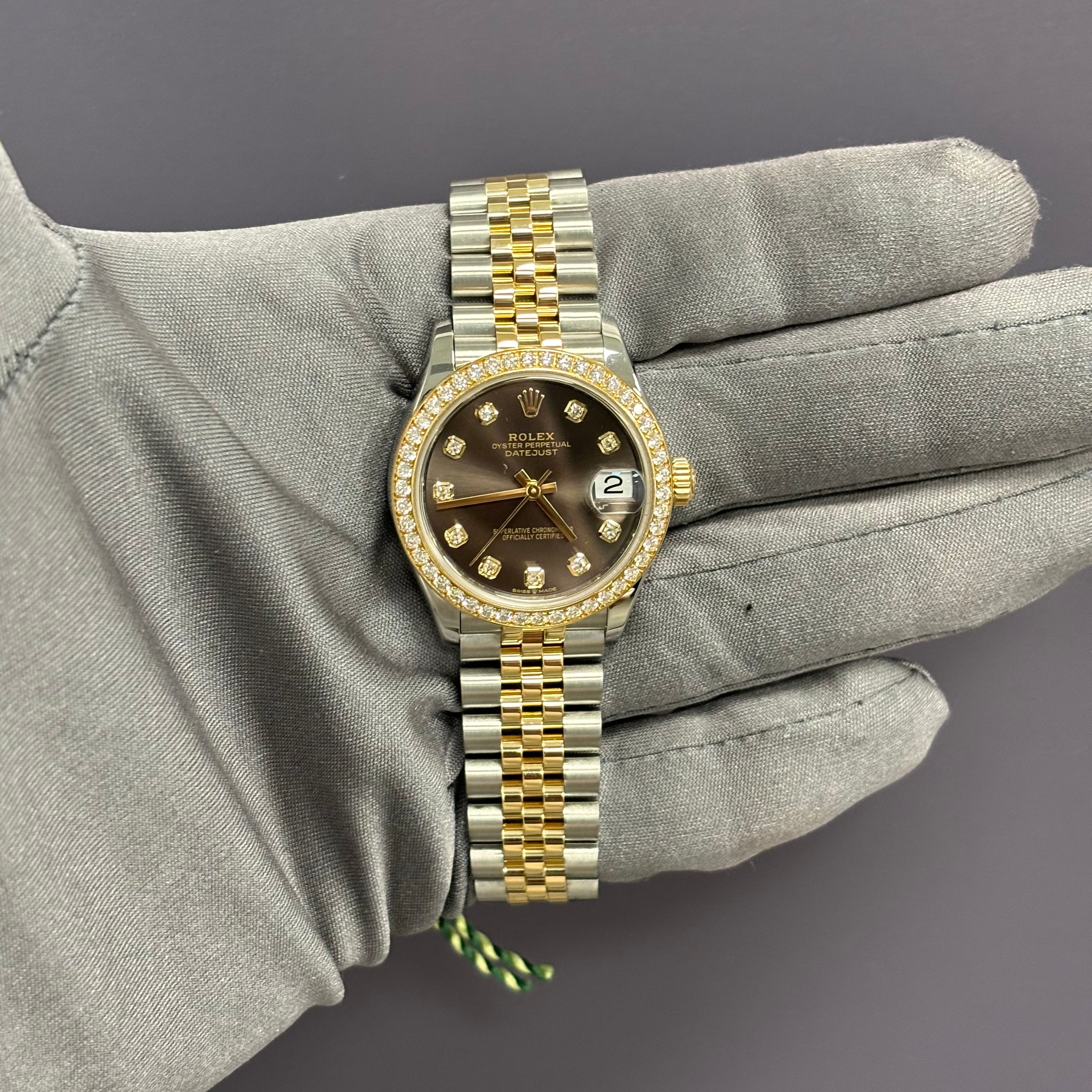 Rolex Datejust 31mm Grey Dial Watch Ref# 278383RBR - Happy Jewelers Fine Jewelry Lifetime Warranty