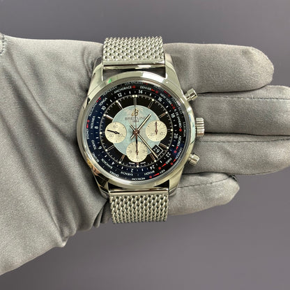 Breitling Transocean 46mm Black Dial Watch Ref# AB0510 - Happy Jewelers Fine Jewelry Lifetime Warranty