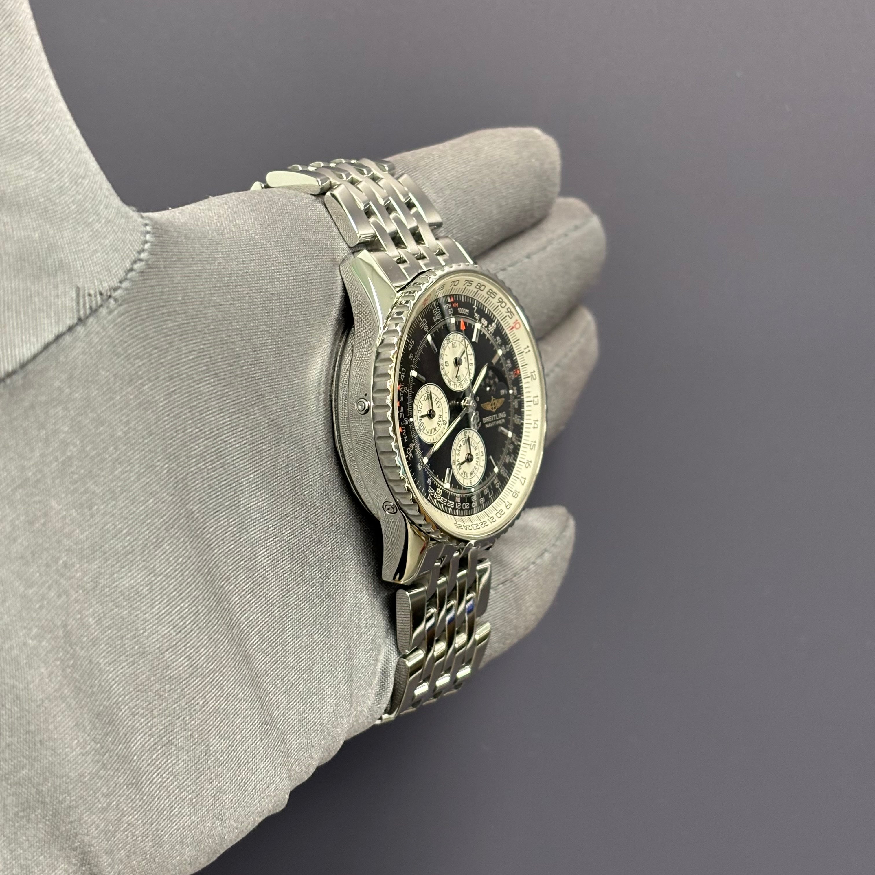 Breitling Navitimer 42mm Black Dial Watch Ref# A19340 - Happy Jewelers Fine Jewelry Lifetime Warranty