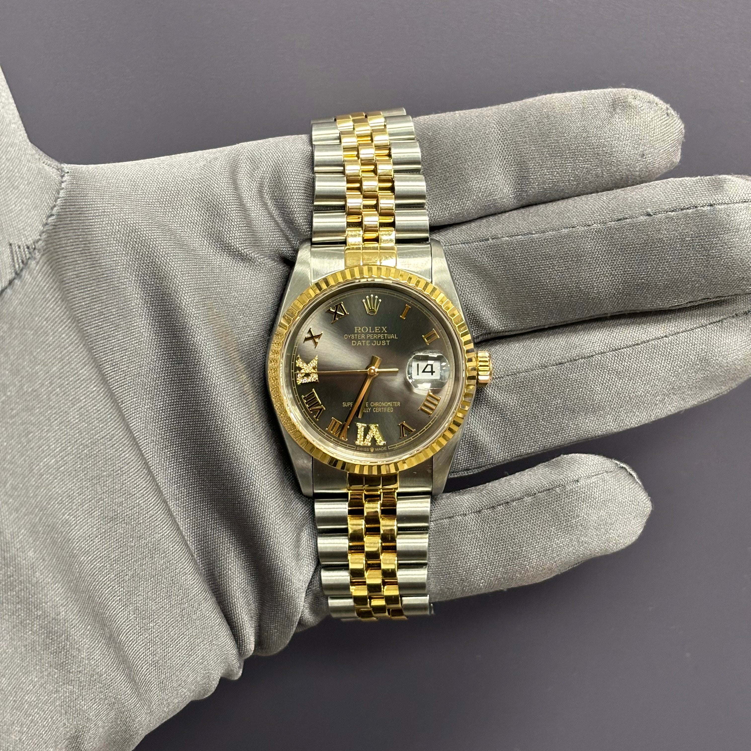 Rolex Datejust 36mm White Dial Ref# 16233 - Happy Jewelers Fine Jewelry Lifetime Warranty