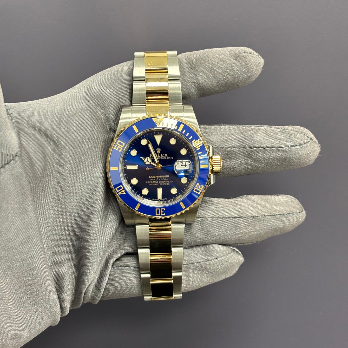 Rolex Submariner 40mm Blue Dial Watch Ref# 116613LB