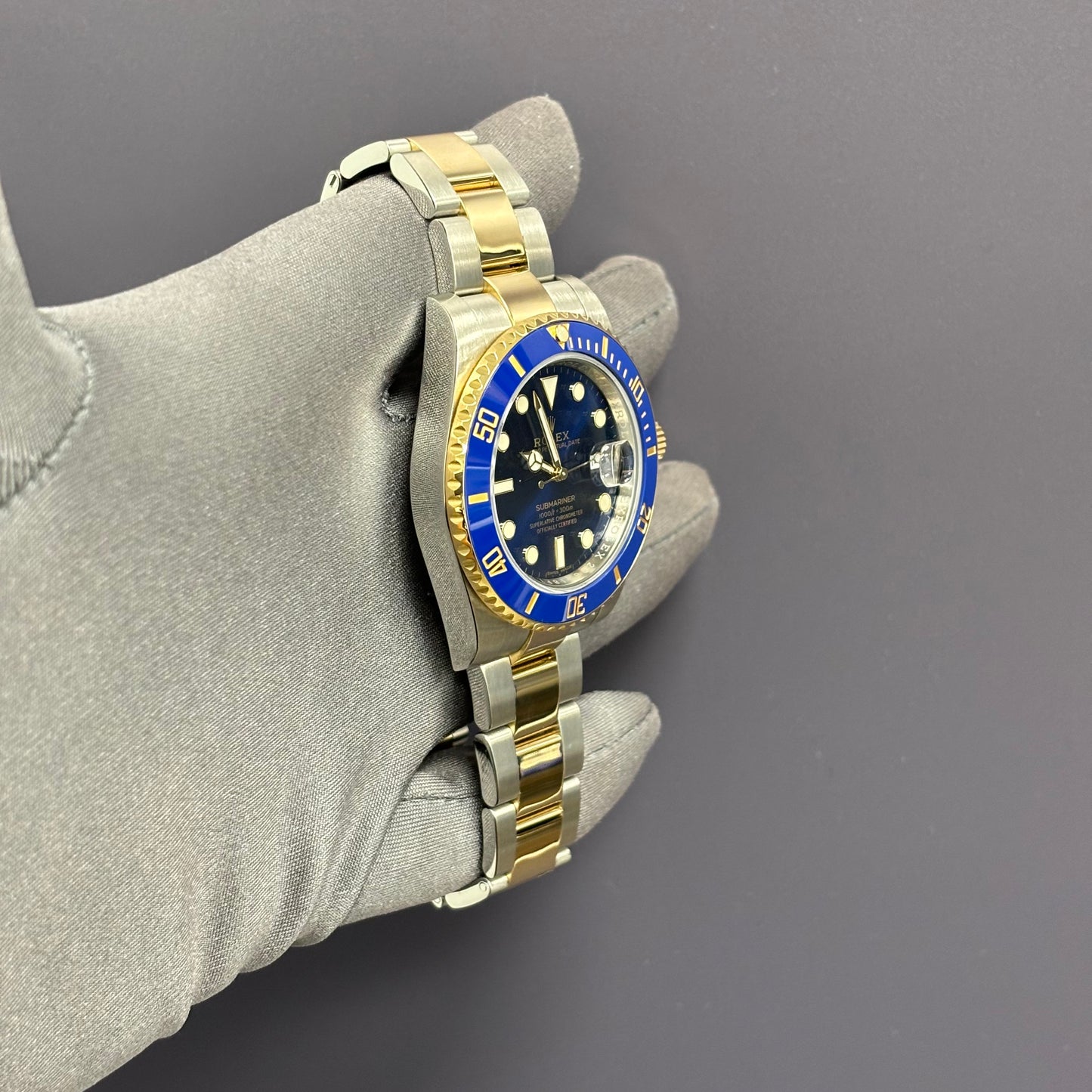 Rolex Submariner 40mm Blue Dial Watch Ref# 116613LB