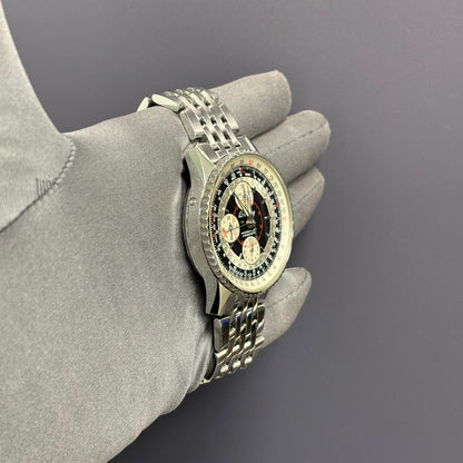 Breitling Montbrillant 43mm Black/Silver Dial Watch Ref# A21330 - Happy Jewelers Fine Jewelry Lifetime Warranty