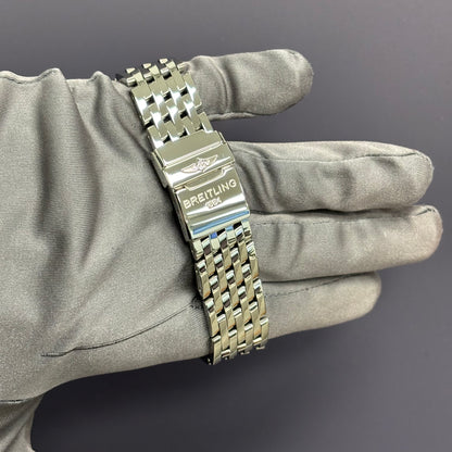 Breitling Montbrillant 43mm Black/Silver Dial Watch Ref# A21330 - Happy Jewelers Fine Jewelry Lifetime Warranty