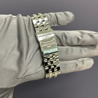 Breitling Chronomat 44mm Black Dial Watch Ref# AB0110 - Happy Jewelers Fine Jewelry Lifetime Warranty