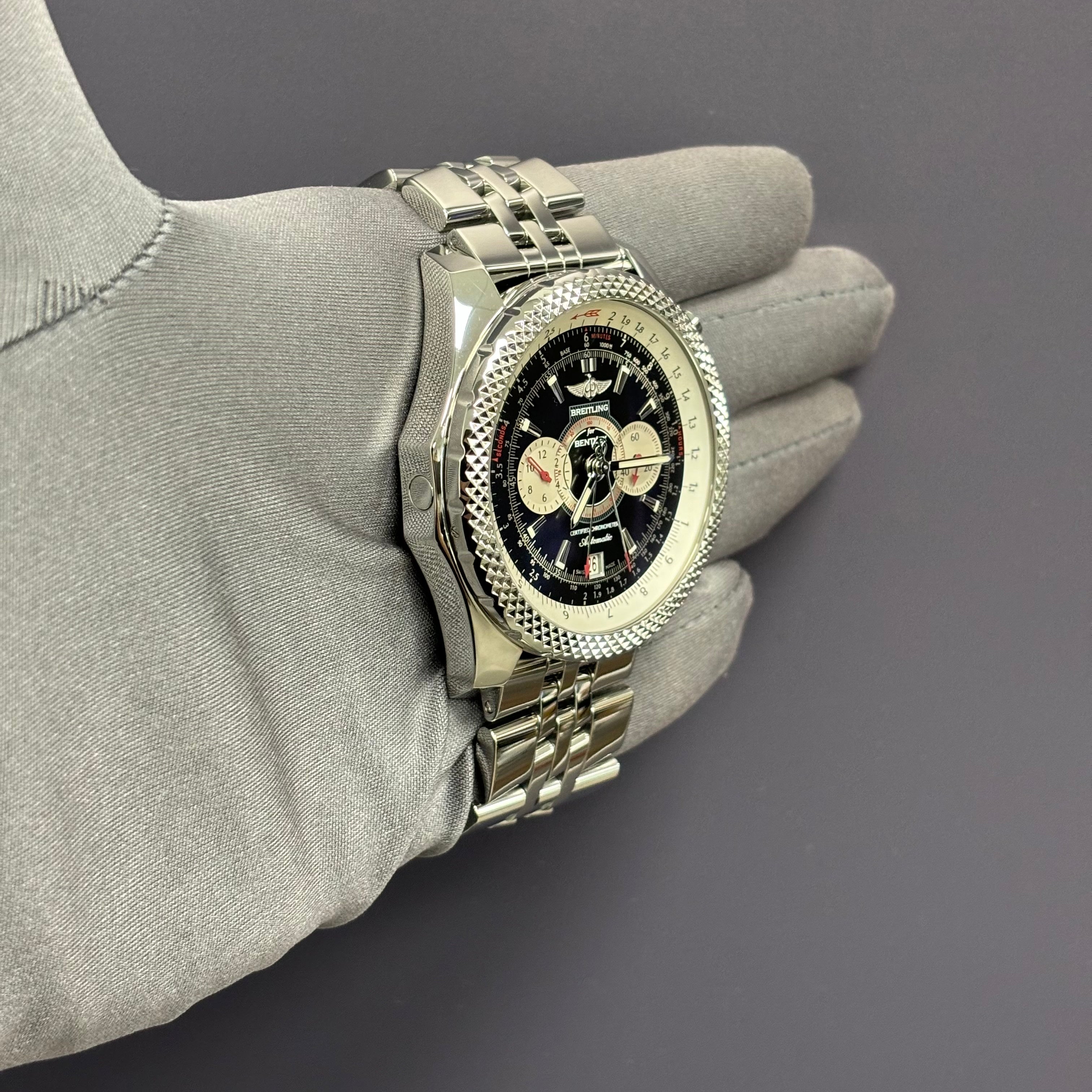 Breitling Bentley 48mm Black Dial Watch Ref# A26364 - Happy Jewelers Fine Jewelry Lifetime Warranty