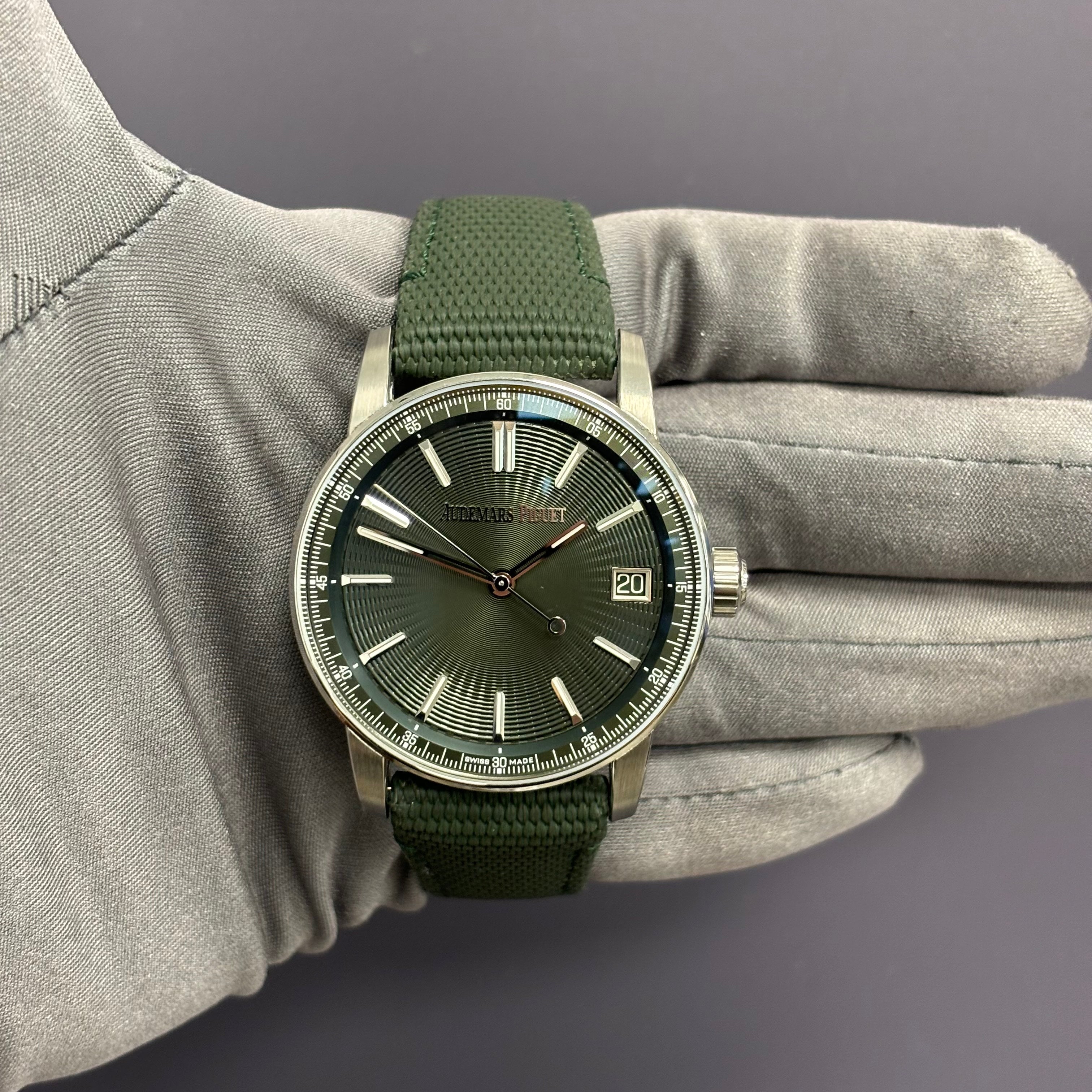 Audemars Piguet Code 11.59 41mm Green Dial Ref# 15210ST.OO.A056KB