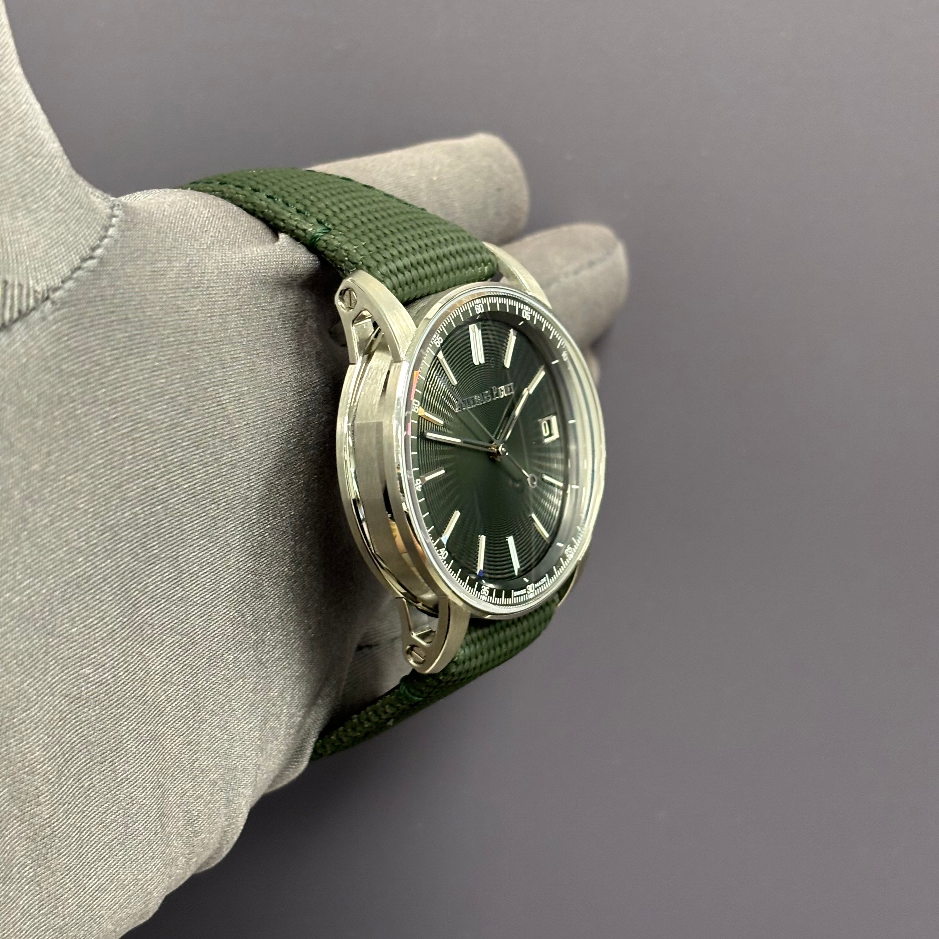 Audemars Piguet Code 11.59 41mm Green Dial Ref# 15210ST.OO.A056KB