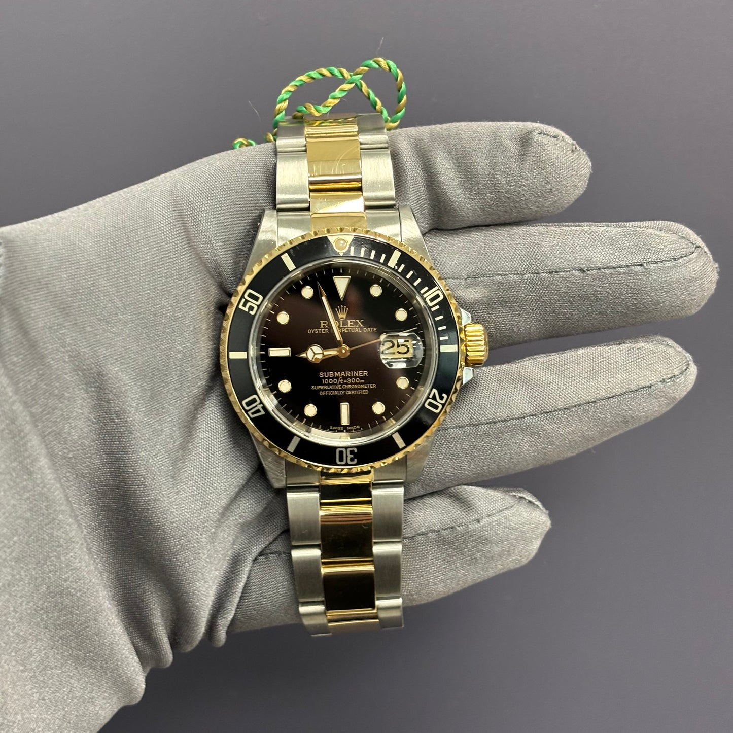 Rolex Submariner 40mm Black Dial Watch Ref# 16613