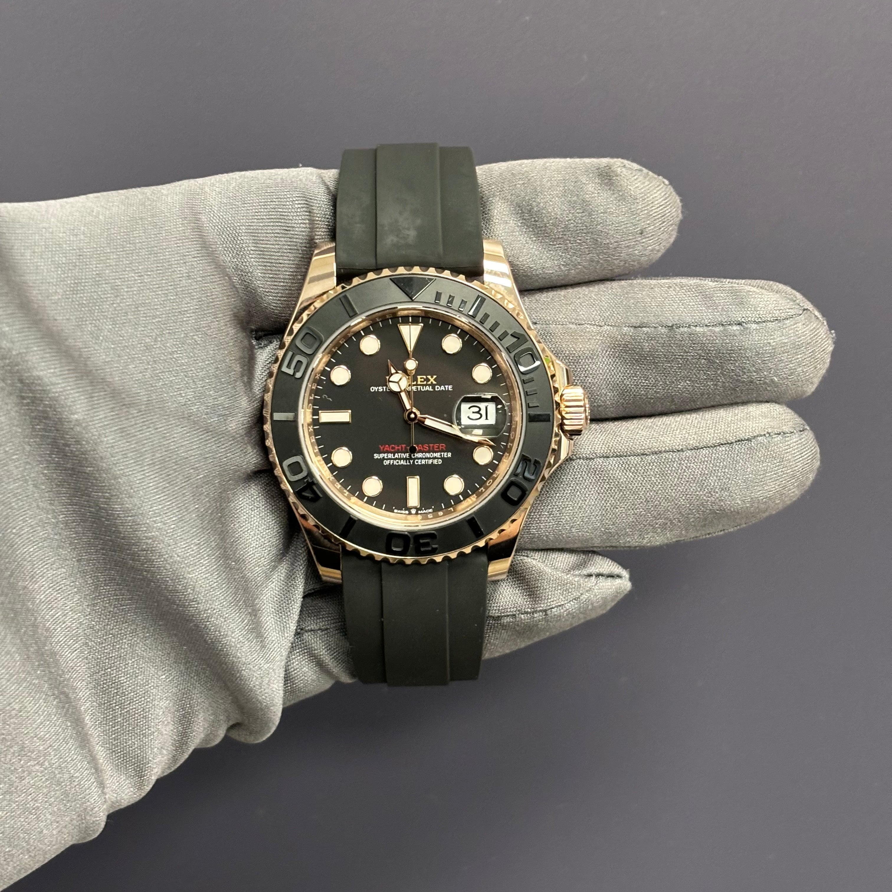 Rolex Yacht-Master 40mm Black Dial Watch Ref# 126655 - Happy Jewelers Fine Jewelry Lifetime Warranty