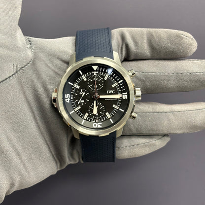 IWC Aquatimer 44mm Black Dial Watch Ref# IW376803 - Happy Jewelers Fine Jewelry Lifetime Warranty