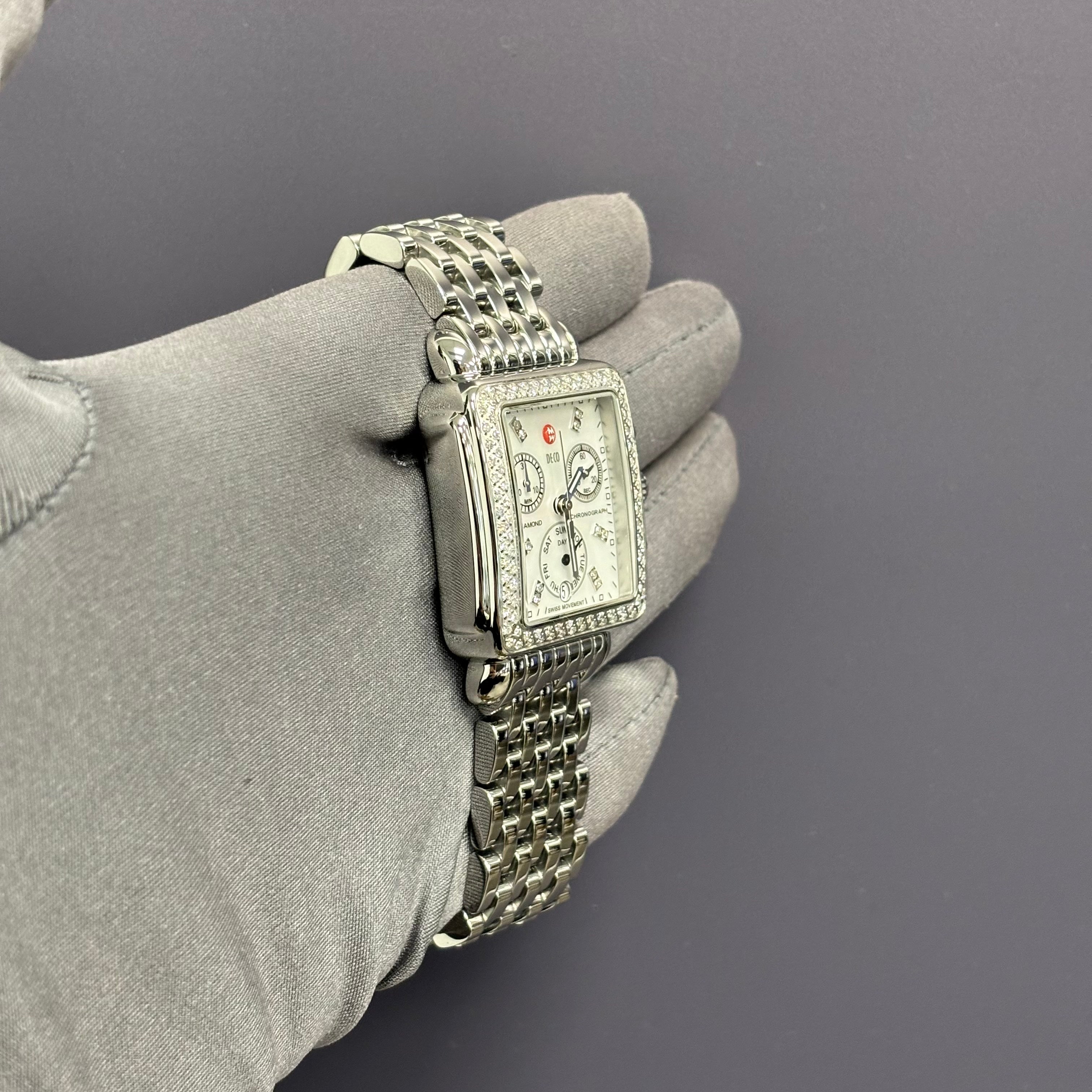 Michele Deco 33mm White Dial Watch Ref# MW06P01A1046 - Happy Jewelers Fine Jewelry Lifetime Warranty