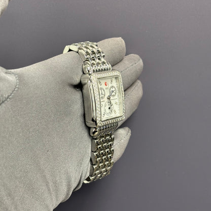 Michele Deco 33mm White Dial Watch Ref# MW06P01A1046 - Happy Jewelers Fine Jewelry Lifetime Warranty