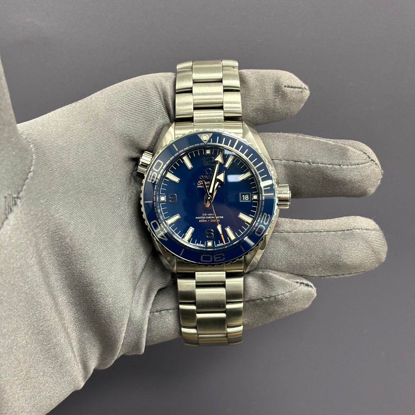 Omega Seamaster 43.5mm Blue Dial Watch Ref# 215.30.44.21.03.001