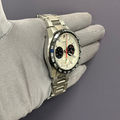 Tag Heuer Carrera 44mm White Dial Watch Ref# CBN2A1D - Happy Jewelers Fine Jewelry Lifetime Warranty