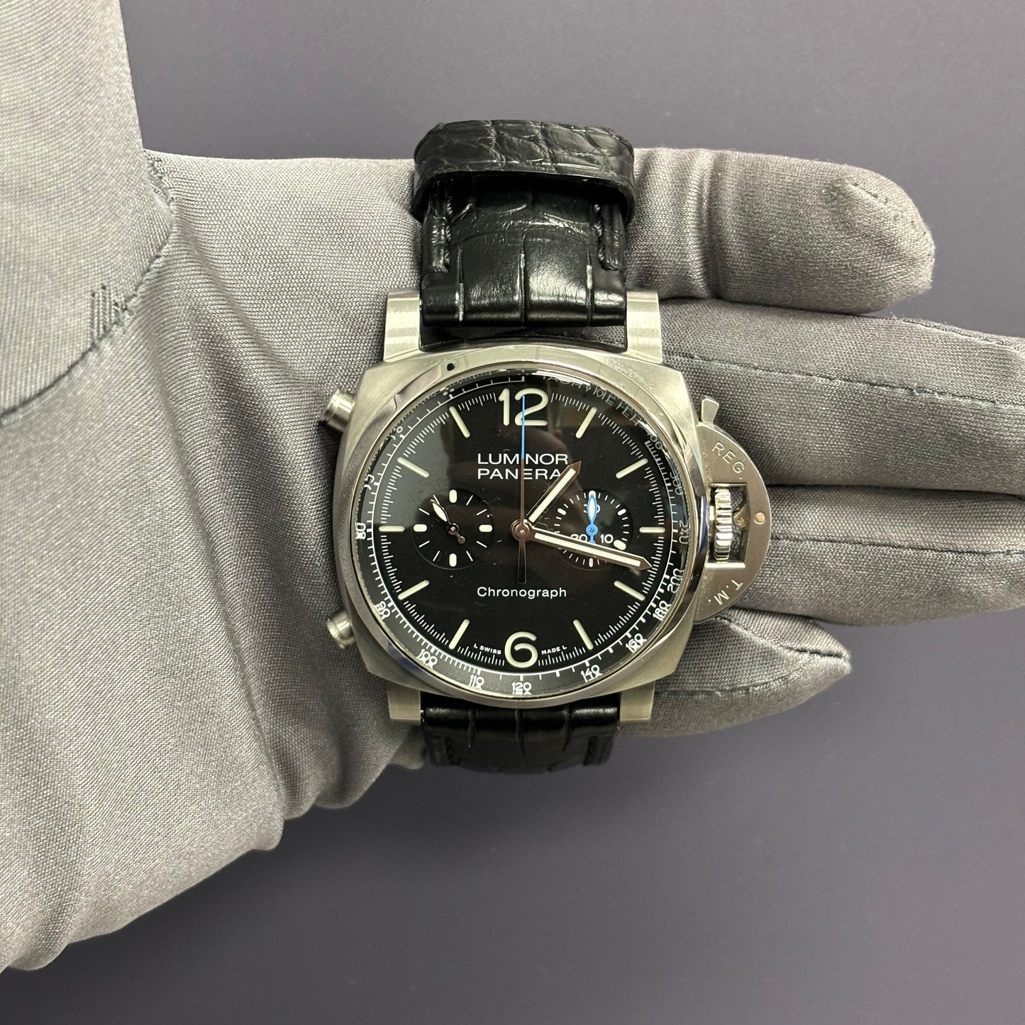 Panerai Luminor 44mm Black Dial Watch Ref# PAM01109