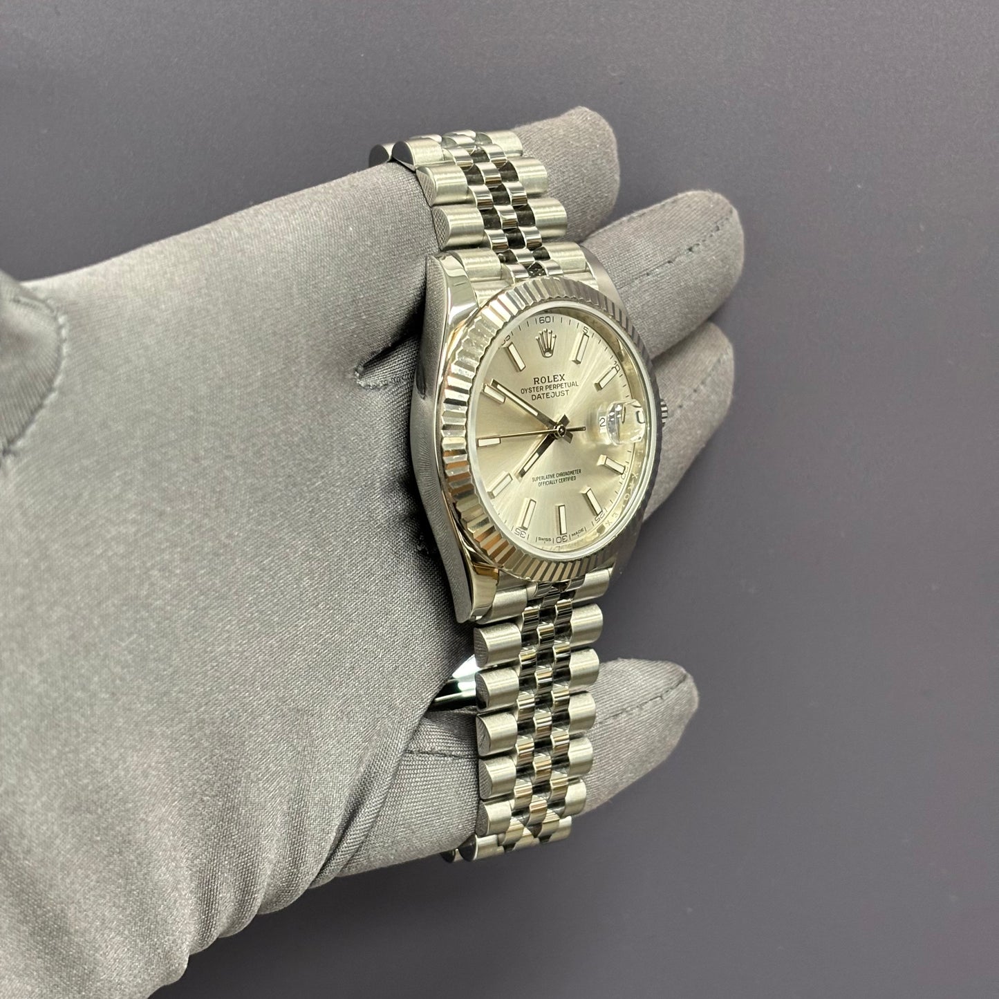 Rolex Datejust 41mm Silver Dial Watch Ref# 126334