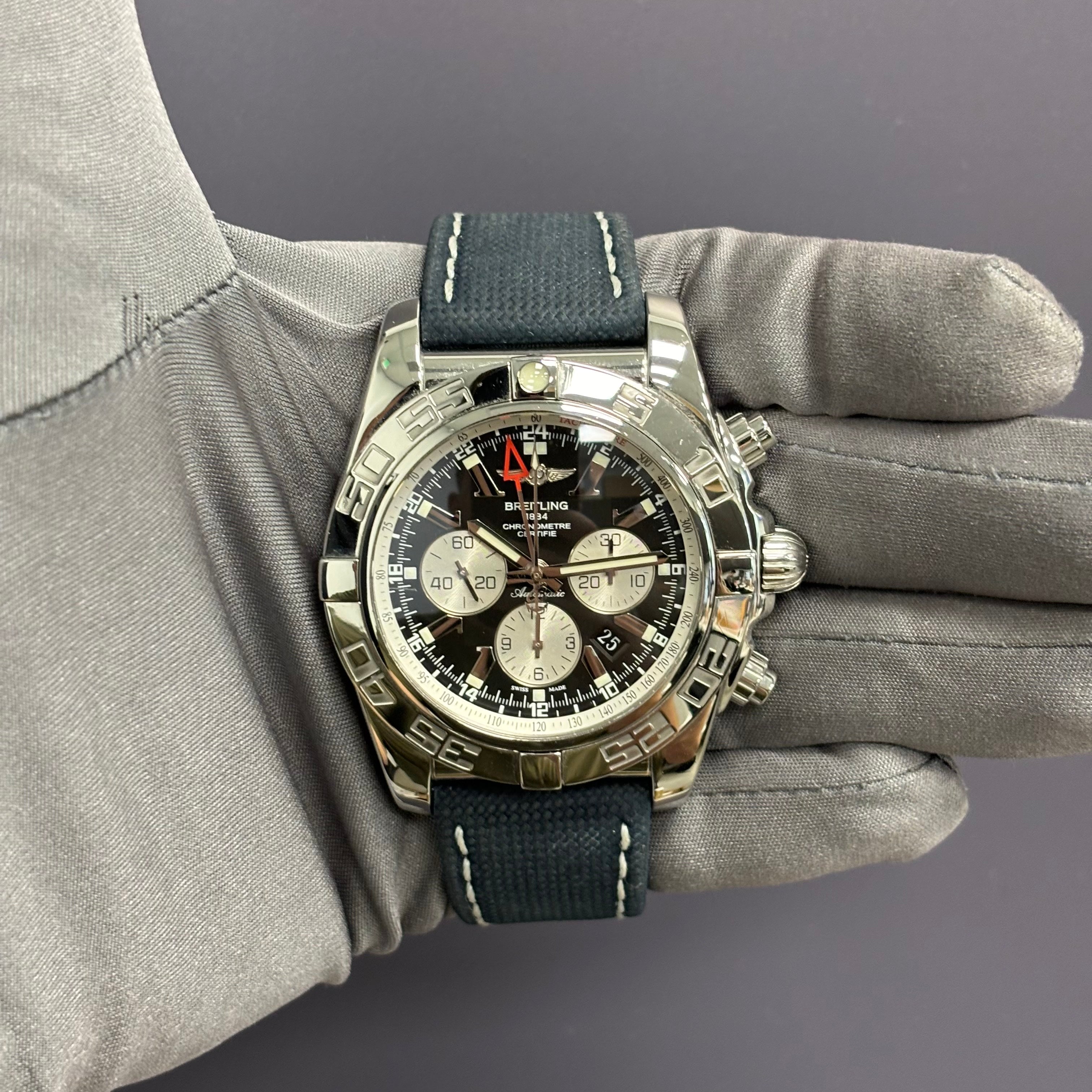 Breitling Chronomat GMT Black Chronograph Dial Ref# AB041012 - Happy Jewelers Fine Jewelry Lifetime Warranty