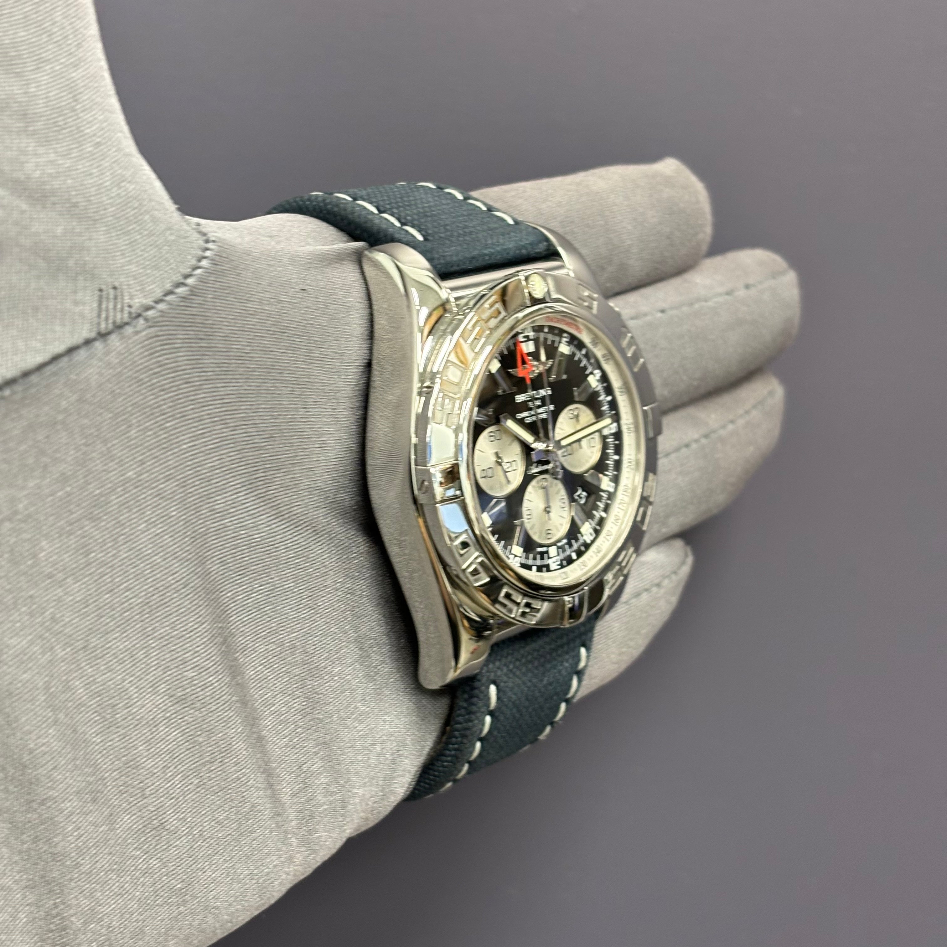 Breitling Chronomat GMT Black Chronograph Dial Ref# AB041012 - Happy Jewelers Fine Jewelry Lifetime Warranty