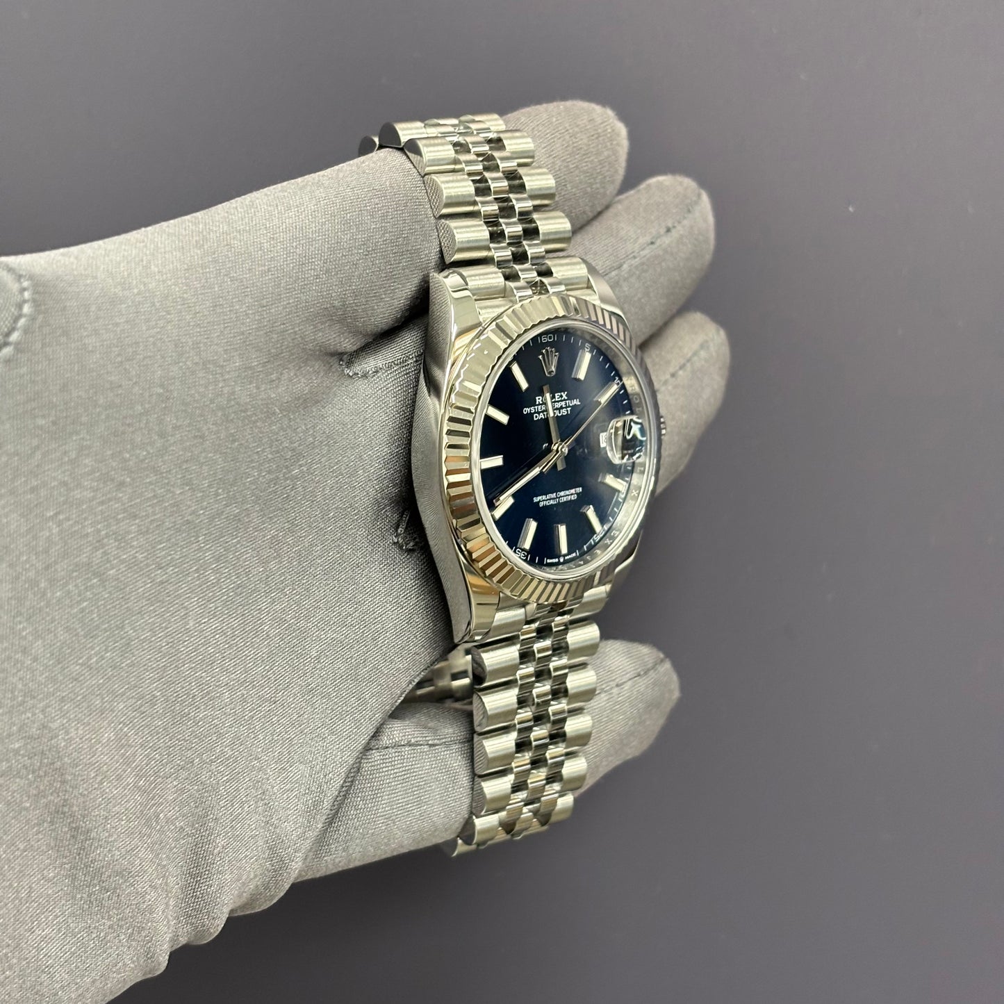 Rolex Datejust 41mm Blue Dial Watch Ref# 126334