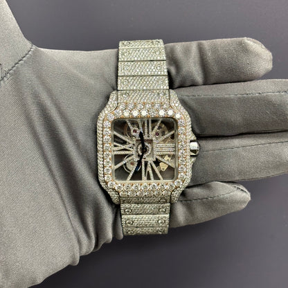 Cartier Santos 39.8mm Skeleton Dial Watch Ref# WHSA0015 - Happy Jewelers Fine Jewelry Lifetime Warranty