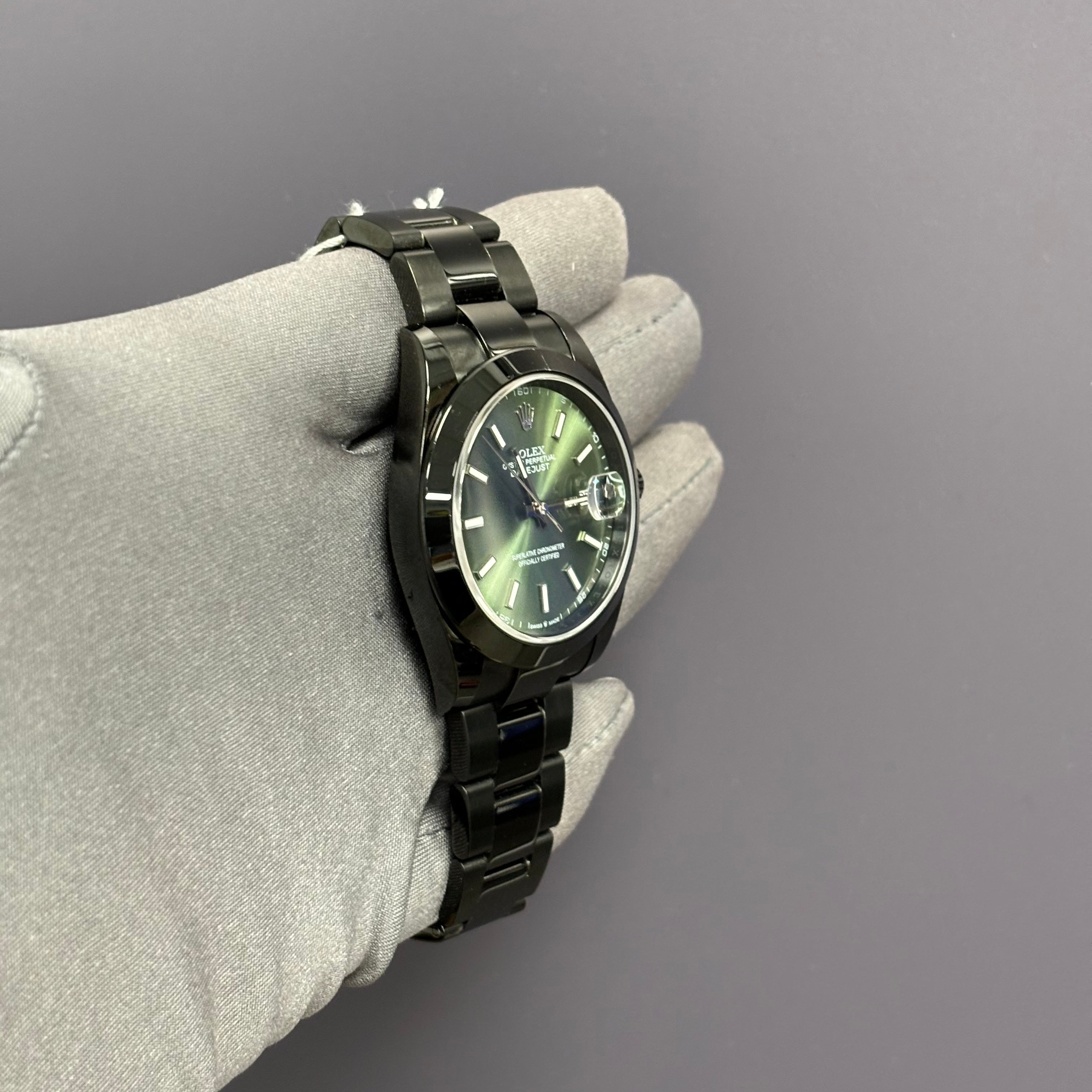 Rolex Datejust 41mm Olive Dial Watch Ref# 126300 - Happy Jewelers Fine Jewelry Lifetime Warranty