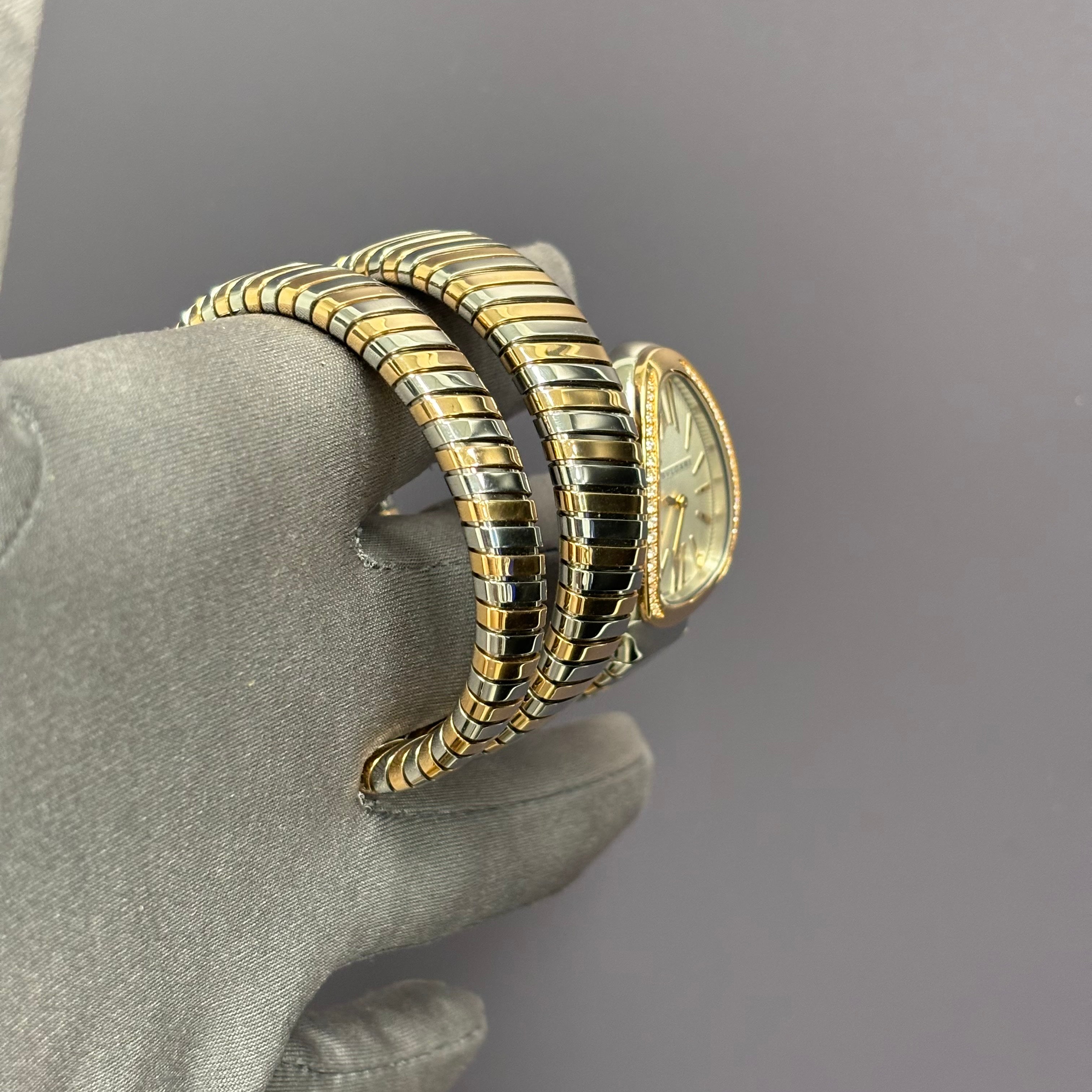 Bvlgari Serpenti 26mm Red Dial Watch Ref# 102113 - Happy Jewelers Fine Jewelry Lifetime Warranty