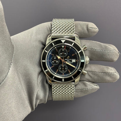 Breitling Superocean 46mm Black Dial Watch Ref# A13320 - Happy Jewelers Fine Jewelry Lifetime Warranty