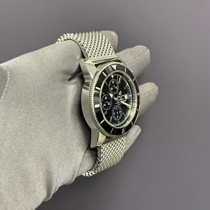 Breitling Superocean 46mm Black Dial Watch Ref# A13320 - Happy Jewelers Fine Jewelry Lifetime Warranty