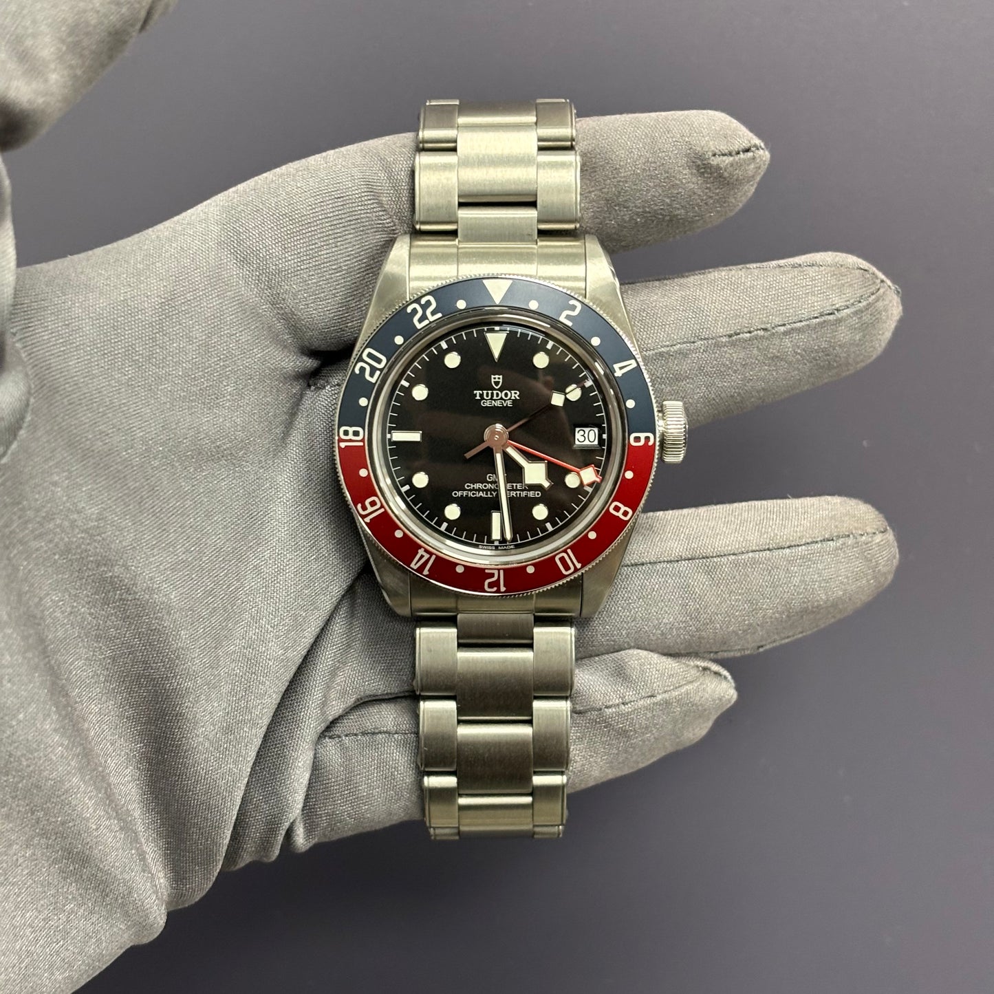 Tudor Black Bay GMT 41mm Black Dial Ref# 79830RB