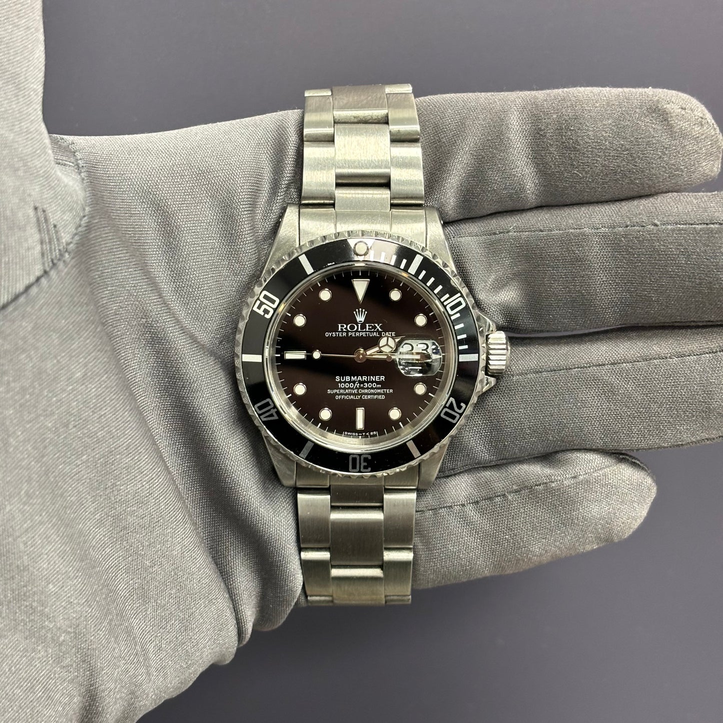 Rolex Submariner 40mm Black Dial Watch Ref# 16610